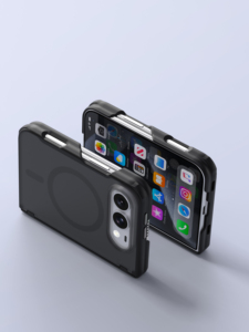 Funda Magnética Mate B513 para iPhone Duo, Venta al por Mayor, Alta Calidad, Sensación de Piel, Funda con Carga Inalámbrica para iPhone Duo - Product Image 5