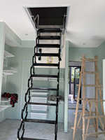 Escalier escamotable télescopique spécial pour villa duplex, échelle de grenier électrique escamotable