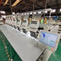 Machine à broder informatisée Jinyu nouvelle génération à 8 têtes, haute efficacité, avec pompe moteur, pour usage domestique, casquettes/objets plats/vêtements, 400x450mm, haute précision