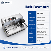 Machine de numérotation électrique automatique MY-380F, codeur de date et de numéro de lot pour étiquettes, sacs et emballages en plastique