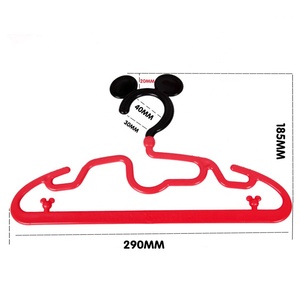 Colgador de plástico de Mickey, Minnie, Hello <span class=keywords><strong>Kitty</strong></span>, oso, ropa para niños, falda superior, rojo, rosa, naranja - Product Image 5