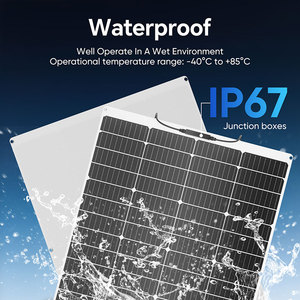Panneaux solaires monocristallins légers de haute qualité 100W 150W 200W 300W Panneaux flexibles portables 23% d'efficacité Matériel PET - Product Image 5