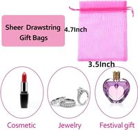 Logistik-Organzabeutel im Großhandel, Netzbeutel mit Kordelzug für Schmuck, Transparente Geschenktüten für Hochzeit, Party, Weihnachten, Lieferung bis zur Haustür