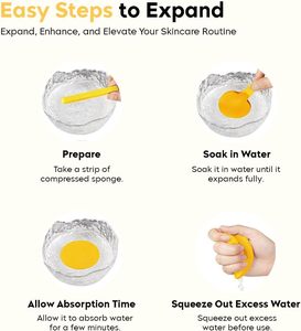 Compressed <b>Facial</b> <b>Sponges</b> for Estheticians Makeup <b>Sponges</b> Compact and Soft, Ideal for Daily Skincare and Makeup Application - Product Image 2