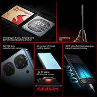 Téléphone de jeu d'occasion original IQOO Neo 9 Snapdragon 8 Gen 2 Octa Core 6,78 pouces 144Hz AMOLED 120W Charge rapide 50MP Android 14