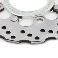 Rotor Cakram Rem Belakang Sepeda Motor 220Mm 5Mm untuk Kawasaki NINJA 650 Z650 ABS 2017-2022 ER-6F ABS 2006-2017 ER-6N ABS 2008-2016
