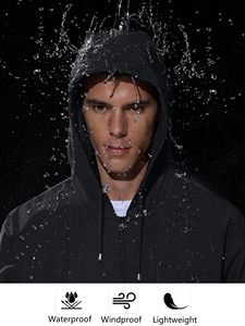 Chaqueta Cortavientos Plegable para Hombre, Impermeable, Ligera, para Correr, Viajar, Senderismo y Ciclismo - Product Image 4