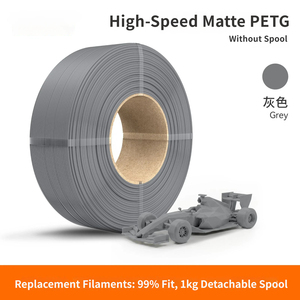PETG แบบด้าน ความเร็วสูง ขนาด 1.75 มม. ไม่มีแกนม้วน เนื้อสัมผัสแบบฝ้า สำหรับเครื่องพิมพ์ 3 มิติ Bambu Creality - Product Image 2