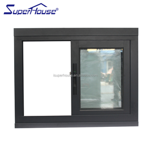 Fenêtre coulissante en aluminium approuvée CodeMark Australie <span class=keywords><strong>Nouvelle</strong></span>-Zélande, verre ultra-clair, revêtement Low-E, économie d'énergie, fenêtre <span class=keywords><strong>baie</strong></span> pour chambre à coucher - Product Image 1