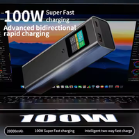 Batterie externe pour ordinateur portable en alliage d'aluminium 20000mah PD100W à charge rapide