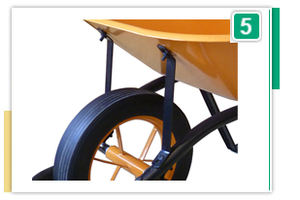 <span class=keywords><strong>Carretilla</strong></span> de Construcción de Acero WB6400 con <span class=keywords><strong>Rueda</strong></span> Neumática - Verde Oscuro - Product Image 5