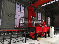 Machine de sablage automatique Q69 certifiée CE pour le nettoyage des taches de rouille sur les barres et sections en acier