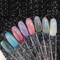 BOJUN 2026 Nouvelle Poudre à Ongles Holographique BJ988B – Lot de 6 Couleurs Pigment Laser Arc-en-ciel pour Manucure Professionnelle et Design Artistique en Salon