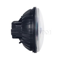 GOODZOOM Projecteur de phare à LED rond de 7 pouces Lampe frontale à LED Lampes de tête de voiture à LED avec feux de conduite DRL pour voiture camion tout-terrain