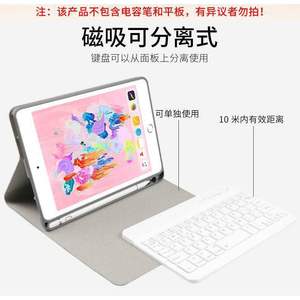 Bluetooth <b>Keyboard</b> For Ipad <b>Mini</b> 5 Membrane Wireless Foldable Case Stand With Backlight - Product Image 3