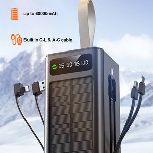 Batterie externe de 30000, 40000, <span class=keywords><strong>50000</strong></span>, 60000 mAh avec panneau solaire, écran LED, charge rapide 22,5 W pour la vente en gros - Product Image 3