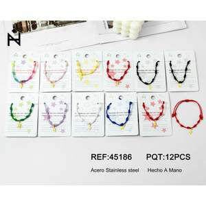 Golden Lightning Stainless Steel Seven Star Knot <b>Bracelet</b> Pulsera Handmade Fashion Jewelry 12Pcs <b>Set</b> - Product Image 1