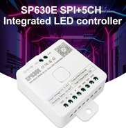 RF2.4G BT Todo en 1 DC5V 24V Controlador LED CCT RGB RGBW SPI de un solo color para lámpara LED