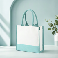 Sacs fourre-tout en toile de coton personnalisés et réutilisables avec poignée d'épaule pour courses, sacs en coton écologiques en gros