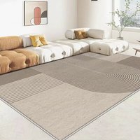 Tapis de luxe de style simple, tapis de salon en velours, tapis personnalisé doux et antidérapant, décoration de luxe pour la maison, tapis sur mesure