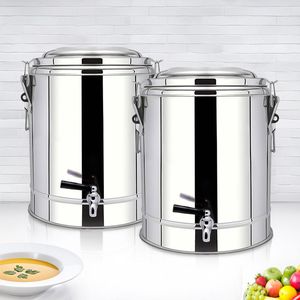 DB 2X 35L ฉนวนสแตนเลสสำหรับหม้อภาชนะใส่เครื่องดื่มเย็นและร้อนพร้อมก๊อกเครื่องจ่ายเครื่องดื่ม - Product Image 4