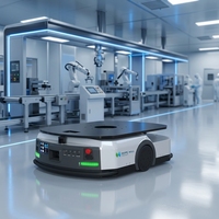 Robot mobile autonome AGV haute précision, capacité de charge de 1000 kg, pour la logistique de l'industrie du tabac
