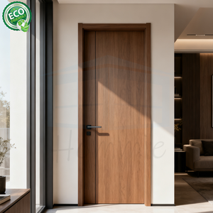 Porte intérieure classique en bois avec caractéristiques insonorisantes et résistantes à l'eau pour salles de bain et cuisines - Product Image 1