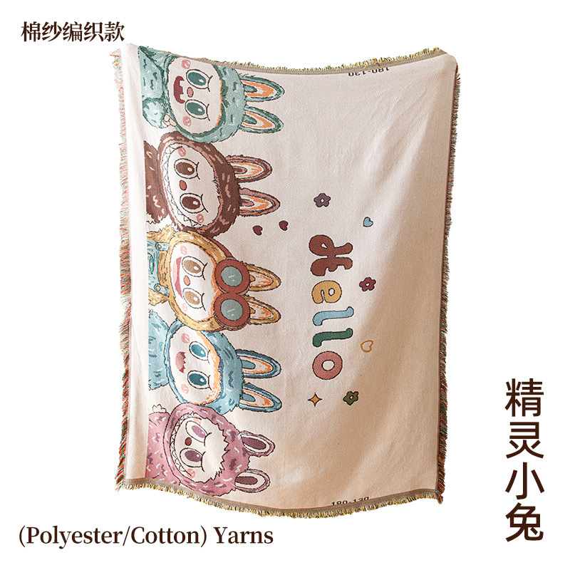 Tapis de pique-nique lapin Genie-180-130cm
