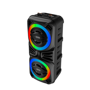 Altavoz Bluetooth portátil doble de 2024 pulgadas 60W <span class=keywords><strong>RMS</strong></span> más vendido de 6,5 con función de luz, TWS y karaoke - Product Image 1