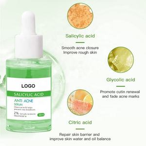 Sérum liquide anti-acné à l'acide salicylique 30 ml en gros – Formule de soin cutané pour resserrer les pores et réparer les muscles - Product Image 3