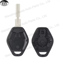 Hotsale 3 Boutons Voiture Clé Shell Véhicule Clé Cas Remplacement pour BMW X3 X5 Z3 Z4 E39 E46 3/5/7