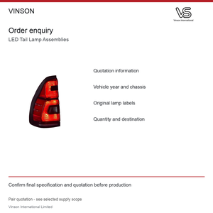 ชุดไฟท้าย LED คู่ สำหรับ Toyota Land Cruiser Prado ปี 2003-2009 เลนส์สีแดง - Product Image 6
