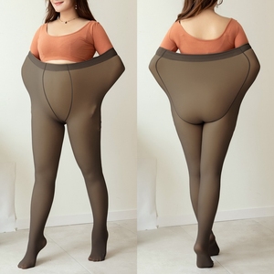 Women's Plus Thick Faux <strong>Fur</strong> Translucent Fleece <strong>Lined</strong> Stocking Pantyhose Tights High Thermal Winter Warm <strong>Leggings</strong> Medias Para - Product Image 2