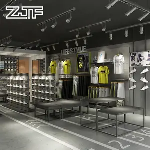 Einzelhandel Schuhe Shop Display Showcase Design Sport kleidung Showroom Store Display Regale