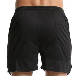 Men's Summer Sporty Board Shorts Polyester/Cotton Solid Breathable Eco-Friendly <b>Windproof</b> Drawstring Closure Mid Waist Pockets - Product Image 2