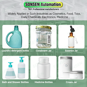 Máquina etiquetadora automática SONSEN para botellas redondas con servo para aplicar etiquetas adhesivas - Product Image 5