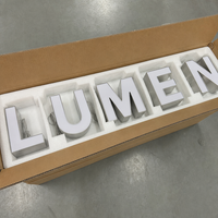 Panneau lumineux LED personnalisé, lettres et chiffres en acrylique rétroéclairé 3D, logo mural en métal pour boutique, bureau, café, bar