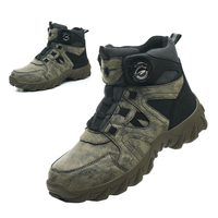 Chaussures de sécurité montantes anti-choc, anti-perforation, antidérapantes et résistantes à l'usure pour la construction et la réparation automobile