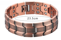 Bracelets sport magnétiques personnalisés en cuivre pur plaqué cuivre antique Accessoire de mode Cadeau unisexe de style tendance