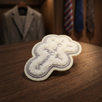 Patch personnalisé pour vêtements, broderie 3D, à coudre, avec Logo personnalisé, lettre de personnalisation