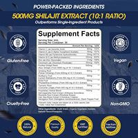 Gouttes de Shilajit 16-en-1 avec Ashwagandha, Ginseng, Curcuma, Rhodiola, Amla, Mousse de mer, complément vitaminique liquide pour hommes et femmes