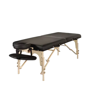 Table de massage portable traditionnelle en acier inoxydable pour salon de beauté, spa, clinique, chambre, salon, hôtel - Chaise faciale - Product Image 1