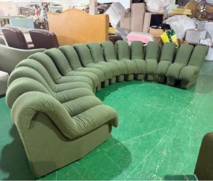 โซฟาผ้าและหนังรูปตัว S รุ่น DS-600 'Snake' สำหรับคู่รักแบบทั่วไป ดีไซน์ทันสมัย พร้อมคุณสมบัติระบบทำความเย็น - Product Image 2