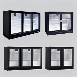 Enfriador de <span class=keywords><strong>Cerveza</strong></span> de Triple Puerta, Nevera de Bar con Puerta de Vidrio, Enfriador de Botellas Bajo Mostrador - Product Image 4