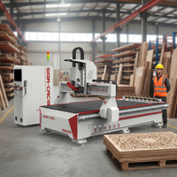 Máquina Fresadora CNC de Alta Precisión de 3 Ejes 1325 ATC con Almacén de 8 Herramientas para la Industria de la Madera y la Publicidad