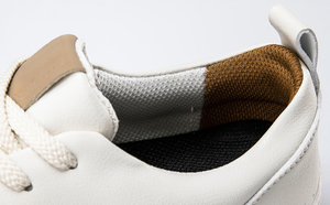 Chaussures de golf pour hommes en cuir véritable, à lacets, décontractées, imperméables, avec semelle intermédiaire en EVA, pour le parcours et la marche - Product Image 3