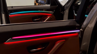 Kit de panneaux de garniture intérieure LED dynamiques et colorés ICarsin pour BMW Série 5 F18/F10 2011-2017 RHD, style lumière d'ambiance et ombre