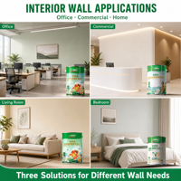 Peinture intérieure au latex purifiant le formaldéhyde Three Trees pour les murs des bureaux, des couloirs et des espaces de travail, lavable, qualité A+