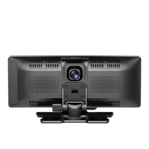 触摸屏双镜头仪表盘凸轮4K + 1080P分辨率汽车全球定位系统无线网络自动和语音控制倒车辅助
