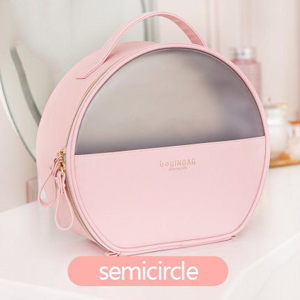 Demi-cercle rose (semi-transparent)